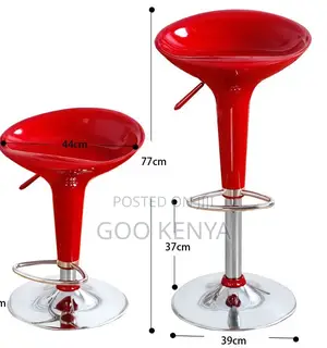 Home Kitchen Stool; Chrome Counter-Height Stool With Luxury Design