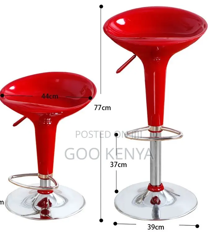 Home Kitchen Stool; Chrome Counter-Height Stool With Luxury Design
