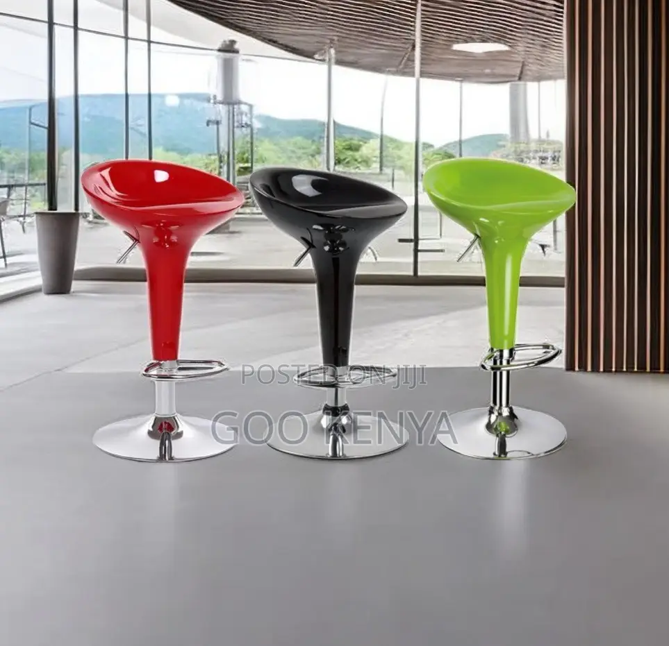 Home Kitchen Stool; Chrome Counter-Height Stool With Luxury Design