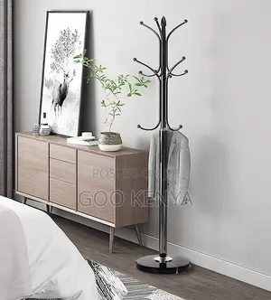 Home Hanger; Heavy-Duty Iron Floor Rack for Jackets, Hats, and Scarves