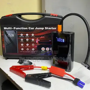 Led Flashlight Mobile Car Jump Starter With 80000 Mah +Air Compressor