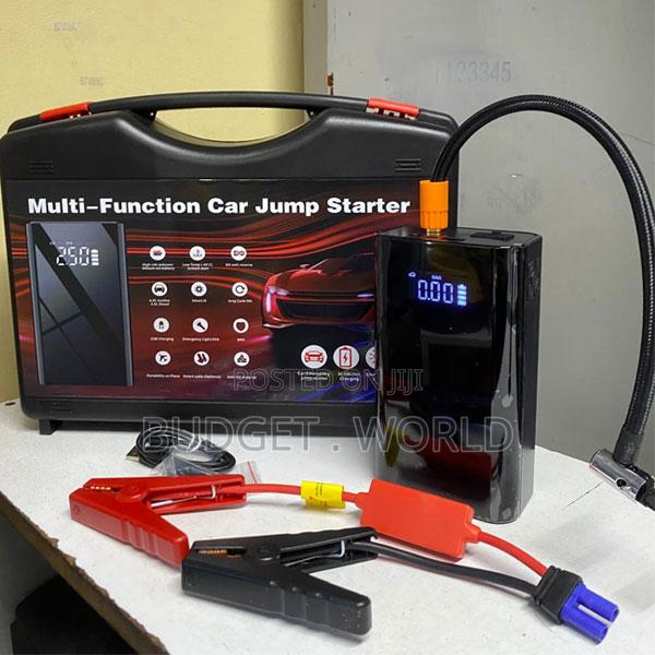 Led Flashlight Mobile Car Jump Starter With 80000 Mah +Air Compressor - main view