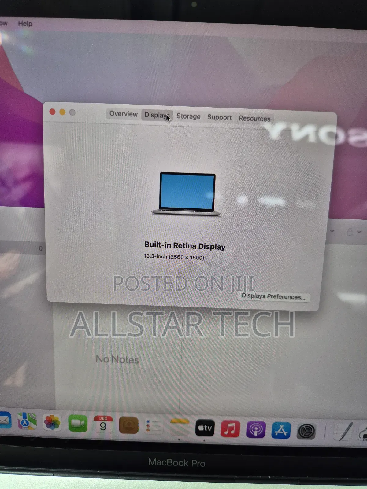 Laptop Apple MacBook Pro 2016 8GB Intel Core I5 SSD 256GB