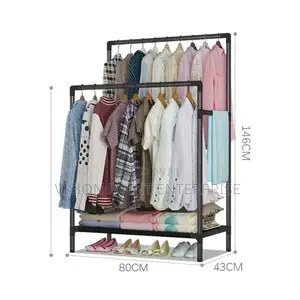 *Double Pole Clothing Rack