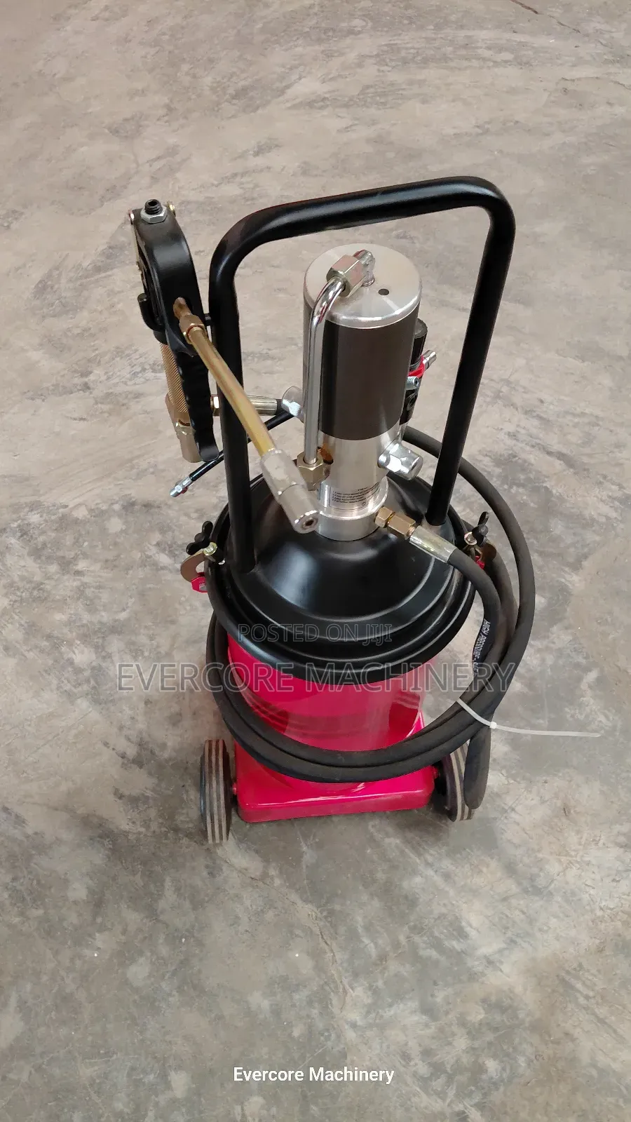 HGH Quality Pneumatic Grease Bucket Machine.