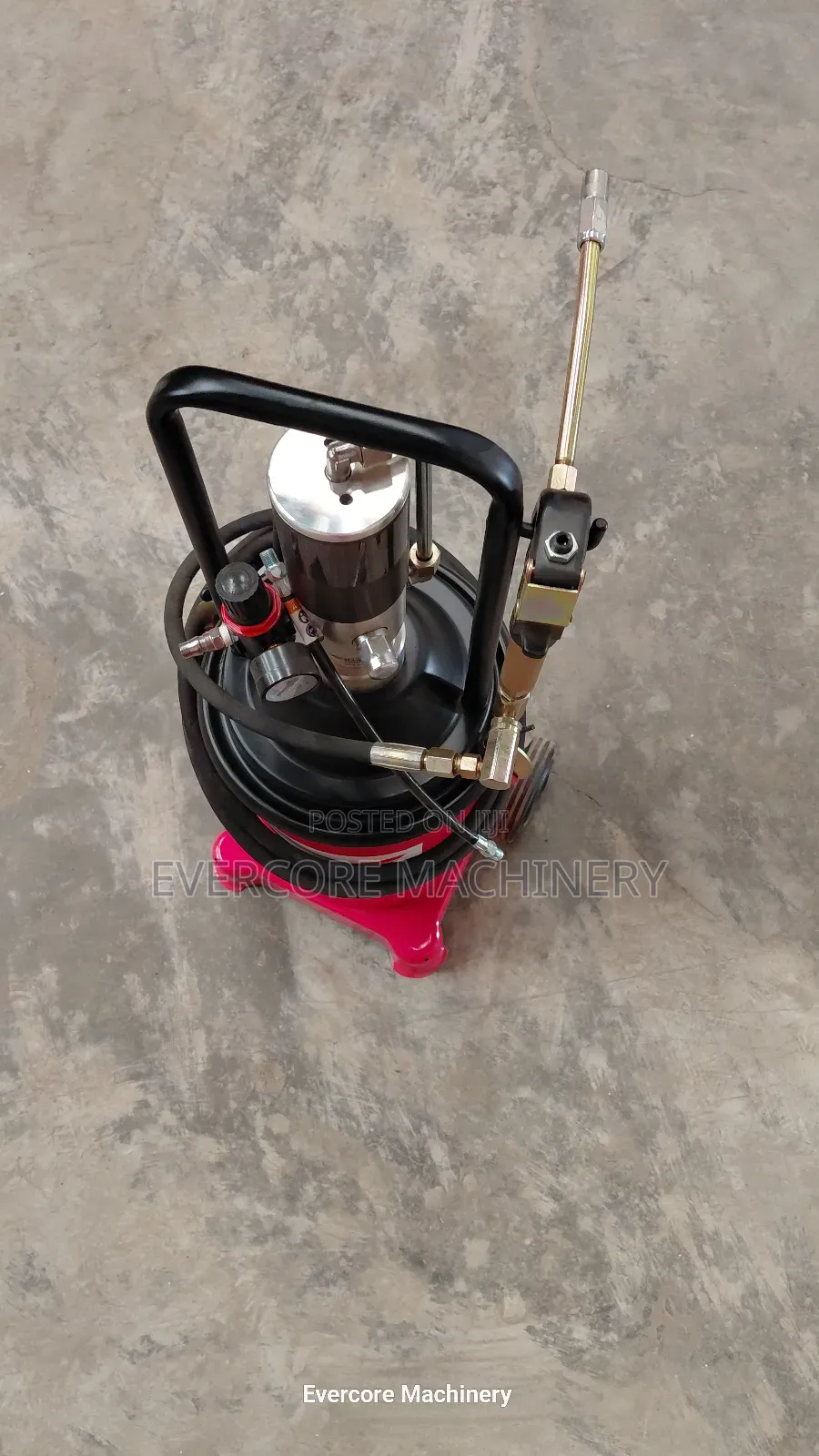 HGH Quality Pneumatic Grease Bucket Machine.