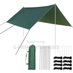 Camping Tarp With Poles