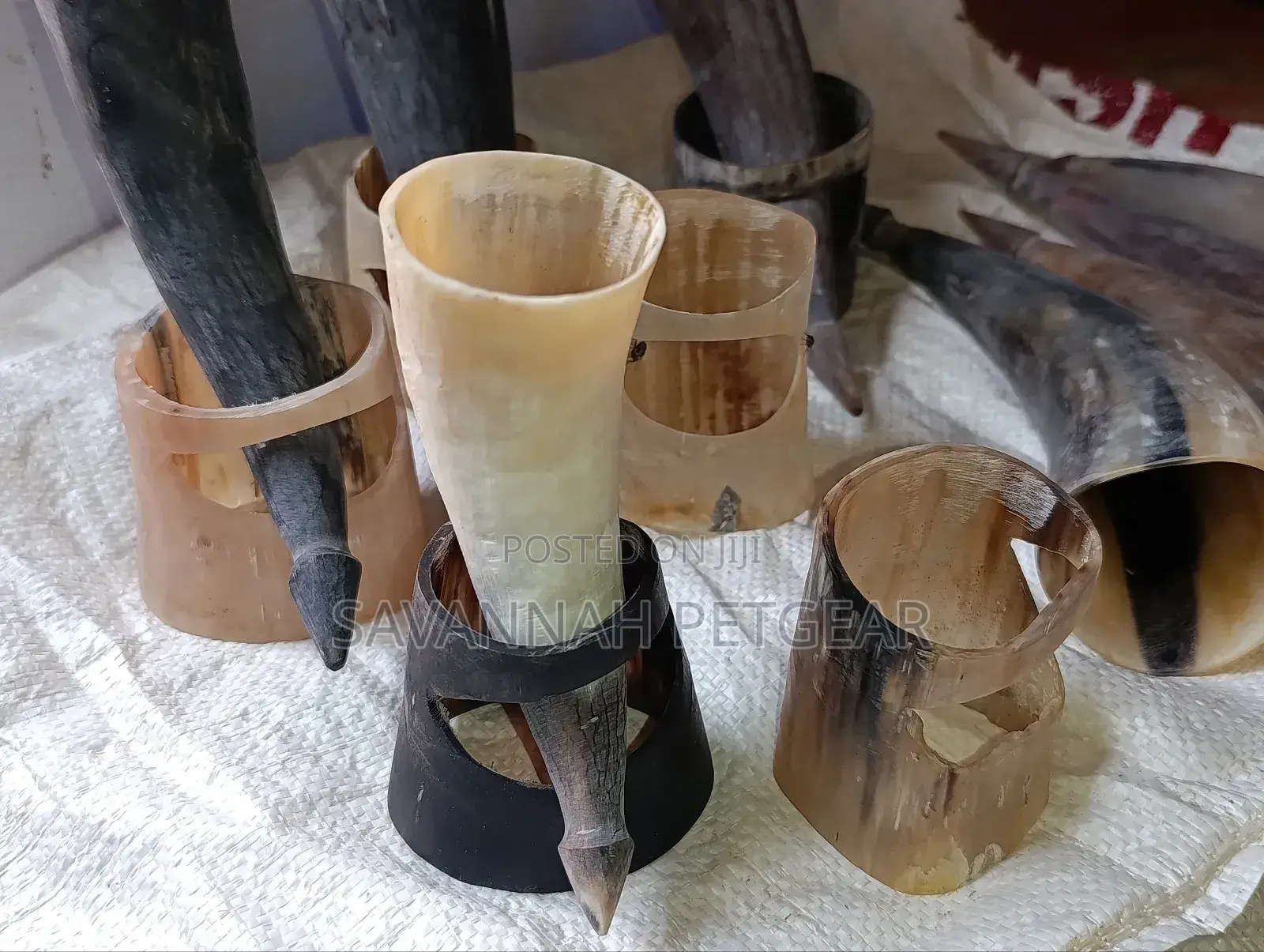 Authentic Handcrafted Wine Drinking Horns (Viking Horns) With Stands
