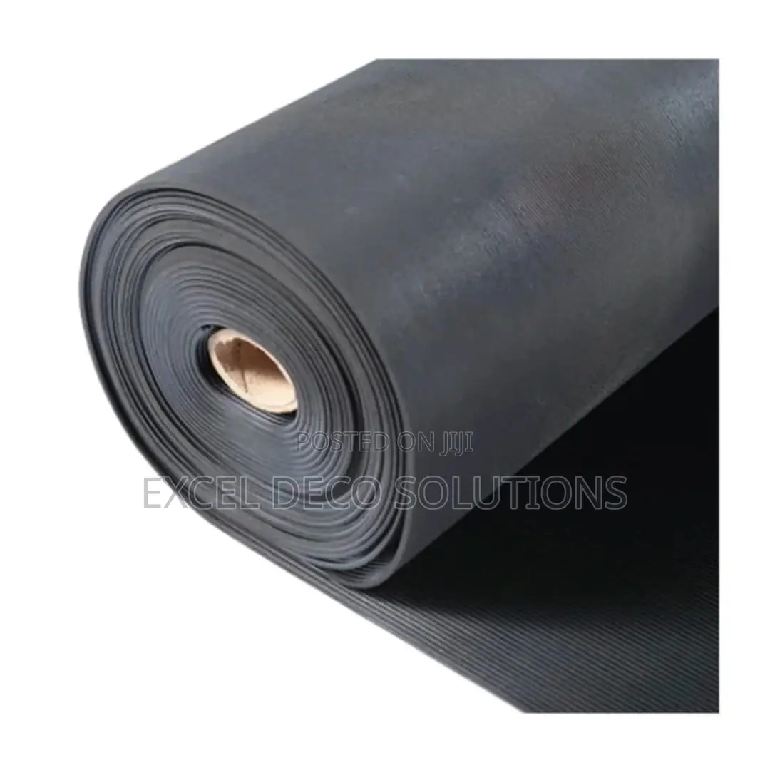 Durable Ribbed Rubber Floor Mat – Anti-Slip Waterproof