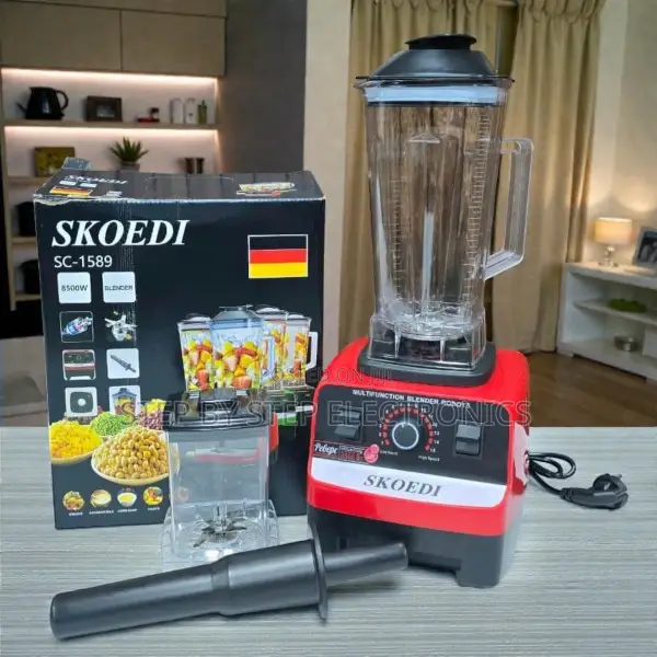 Skoedi 2in1 Blender Powerful Motor With Grinder Variable Speed