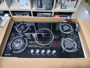 Bolesi Built in Hob 4gas (1wok)+ 1electric Auto Ignition,1yr Warranty.
