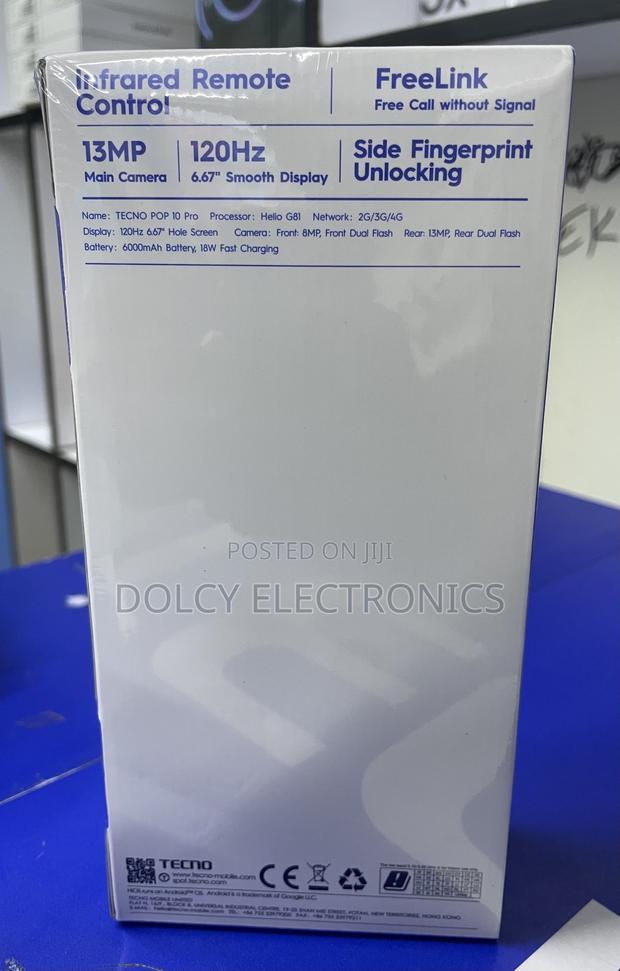 New Tecno Pop 10 Pro 128 GB Black - thumbnail 2