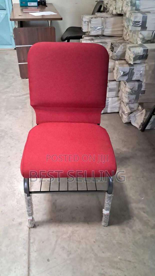 Red High Density Church Chairs