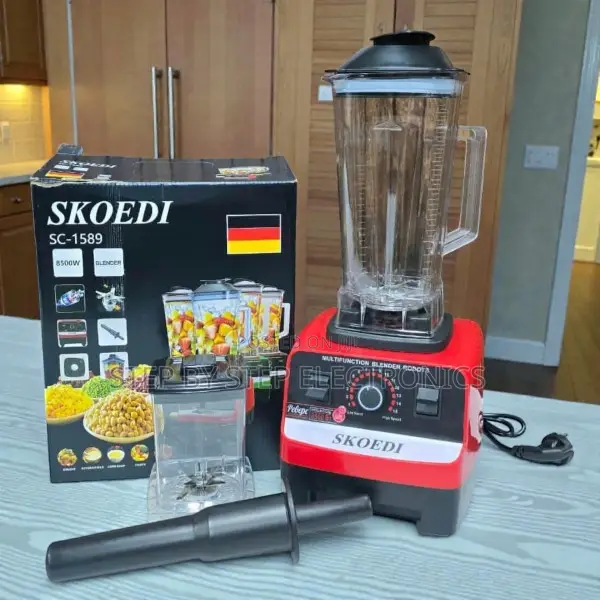 Skoedi 2-in-1 Blender for Ice Crushing, Smoothies and Spices (