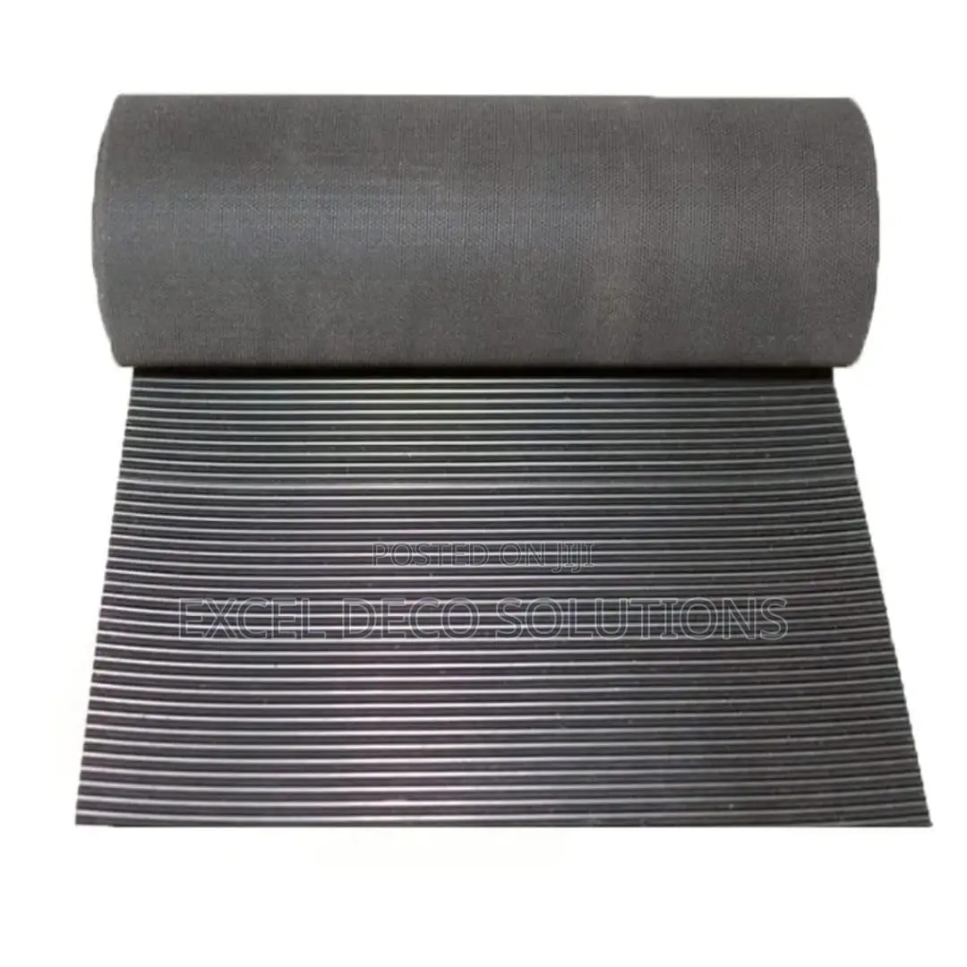 Ribbed Anti-Slip Rubber Mat – Roll Flooring