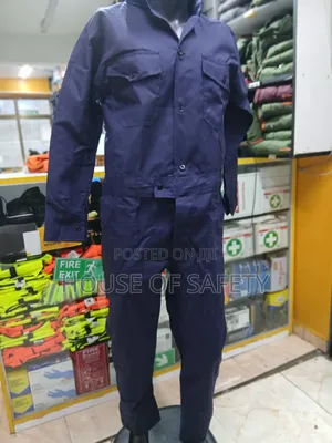 Navy Blue Full Coverage Safety Overall