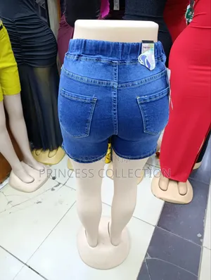 Women Denim Short, Top, Sneakers