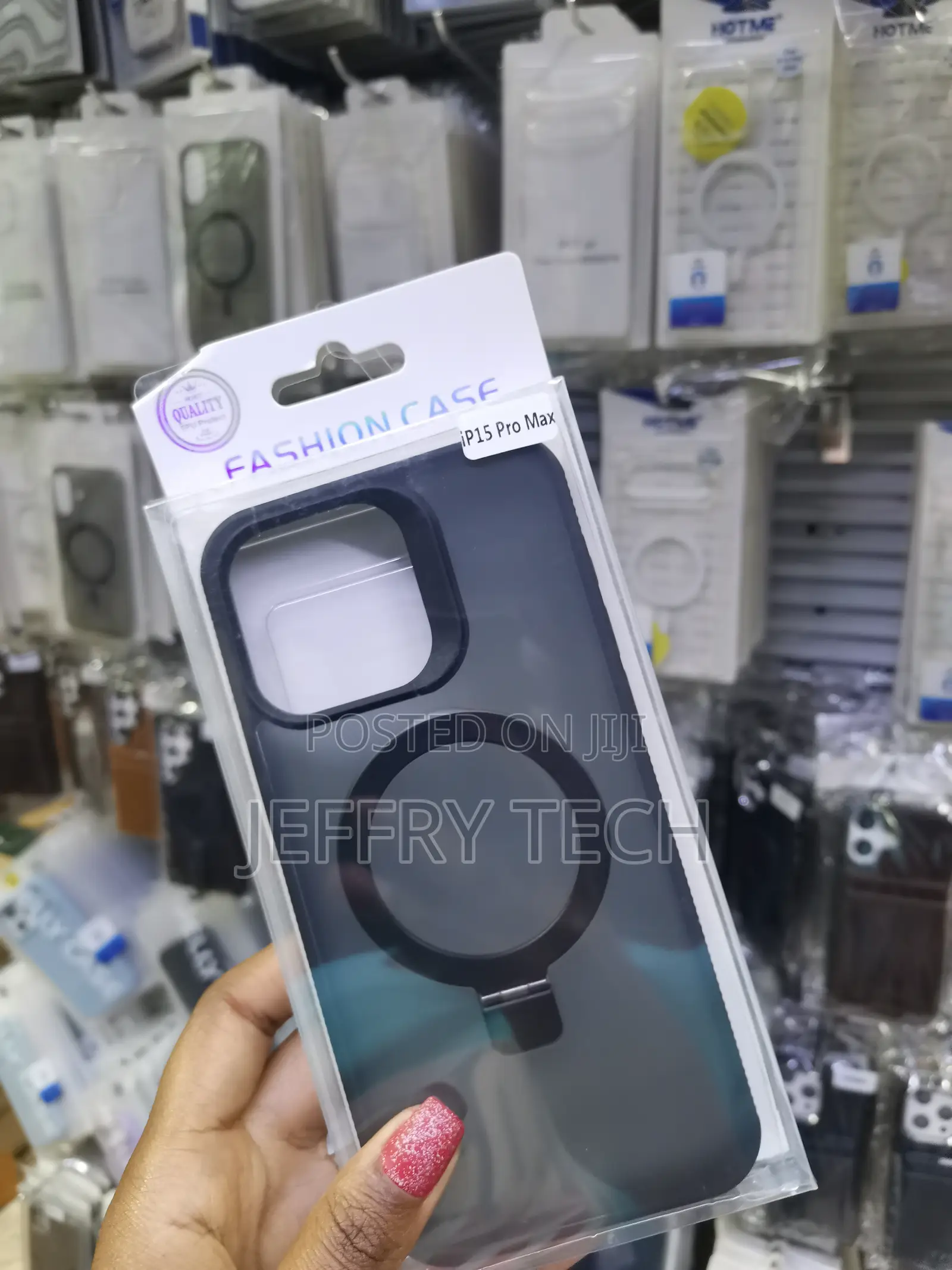 Ubull iPhone 15 Pro Max Transluscent Magnetic Invisible Stand Case