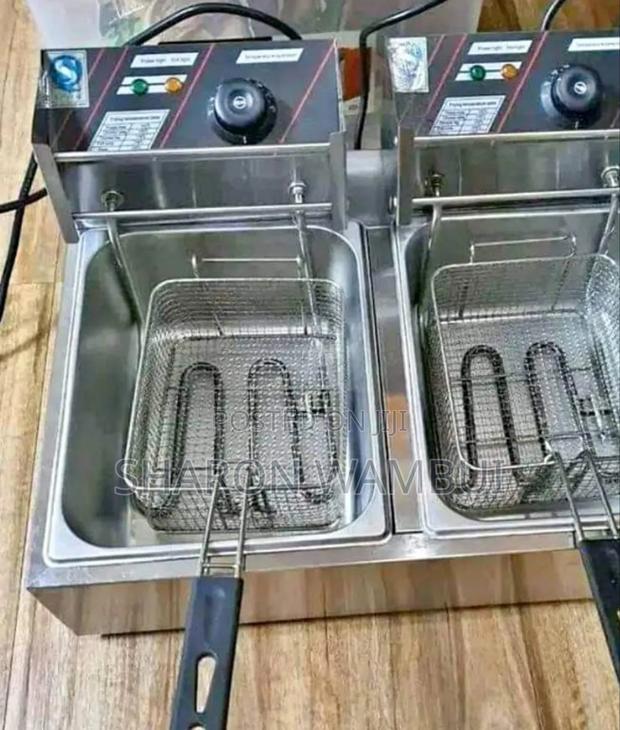 Double Deep Fryer Machine/ Affordable Chips Fryer Double 12l