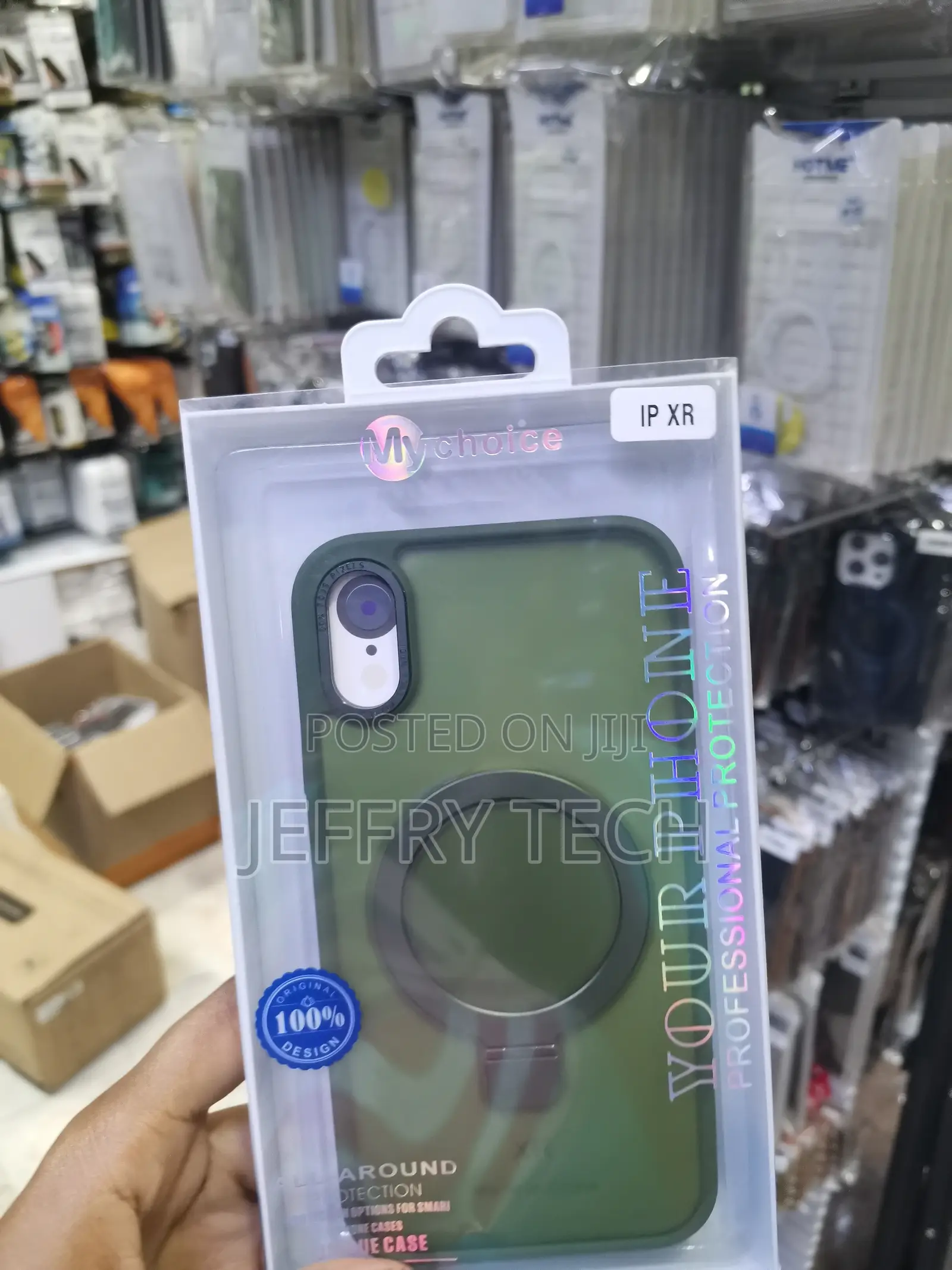 Ninsera iPhone Xr Case Magnetic With Ring Stand Translucent Matte