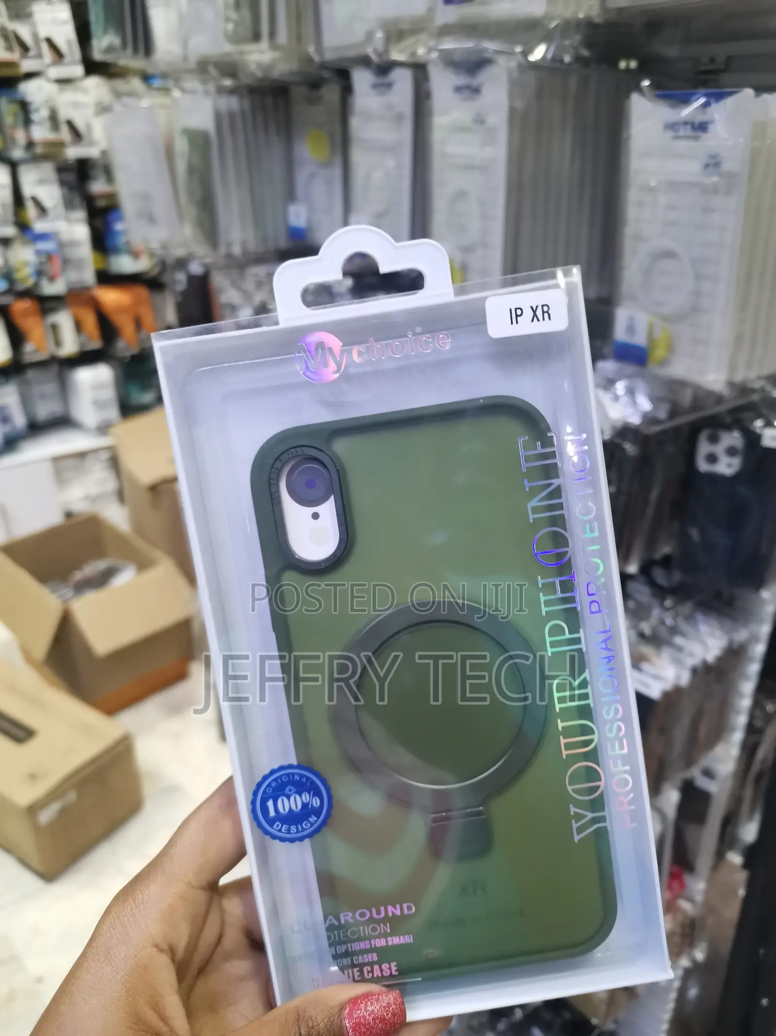 Ninsera iPhone Xr Case Magnetic With Ring Stand Translucent Matte