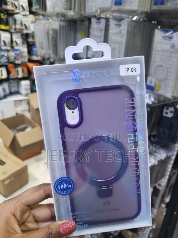 Madgi Translucent Matte iPhone Xr Case Magnetic With Ring Stand - main view