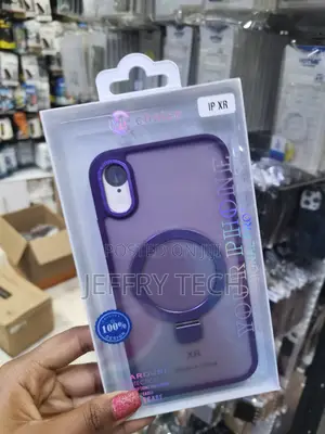 Madgi Translucent Matte iPhone Xr Case Magnetic With Ring Stand