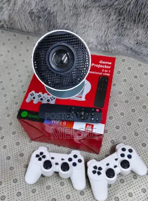 2-in-1 Portable Mini Projector F300 Controller Gamepad Android 11