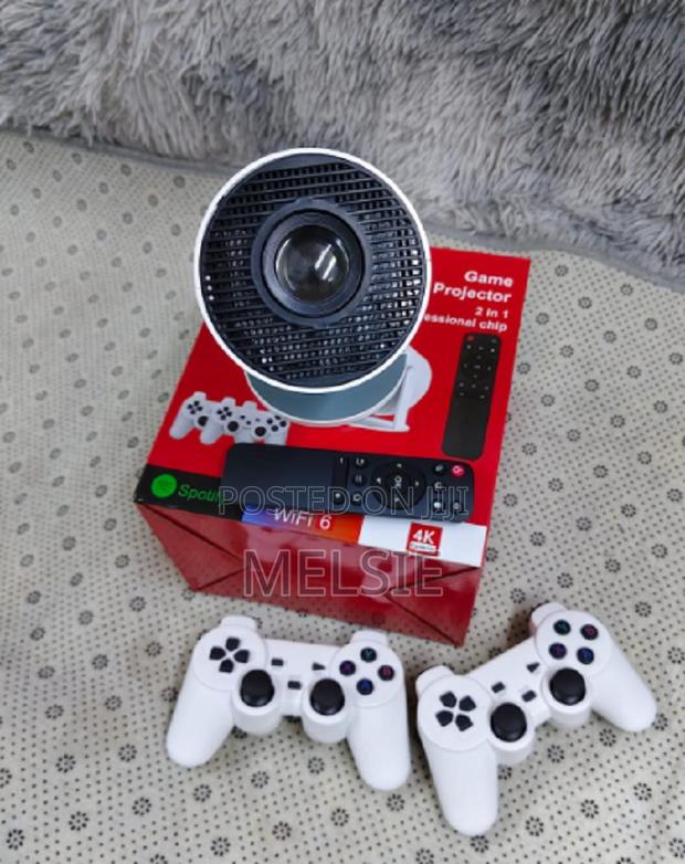 2-in-1 Portable Mini Projector Controller Gamepad Android 11