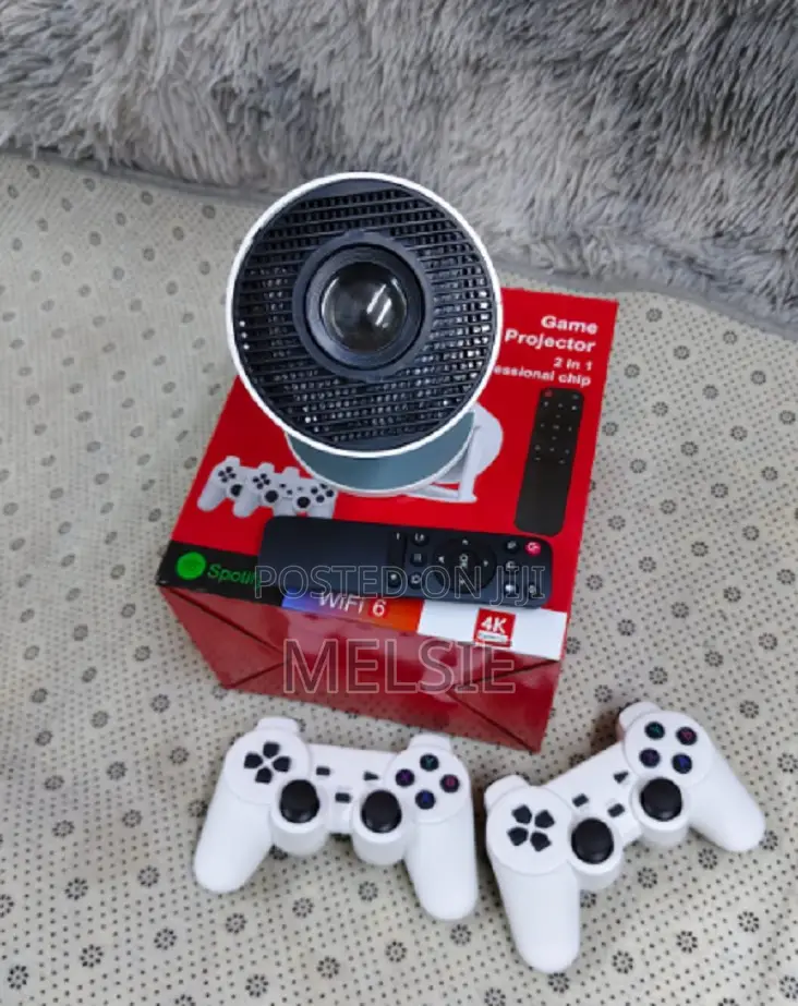 2-in-1 Portable Mini Projector Controller Gamepad Android 11