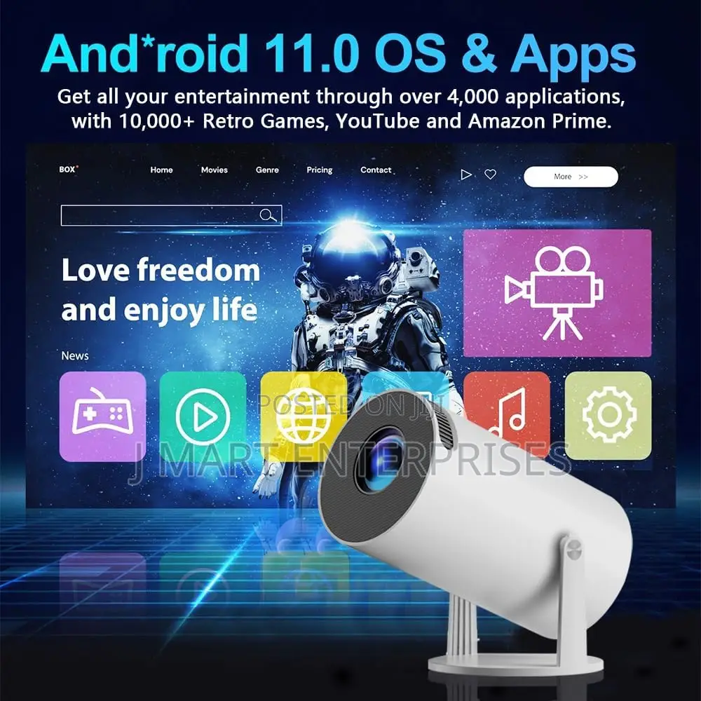 X10 Plus Retro Game Console With Projector, Hd Portable Projector