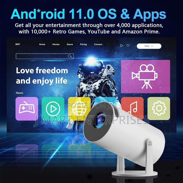 X10 Plus Retro Game Console With Projector, Hd Portable Projector - thumbnail 4