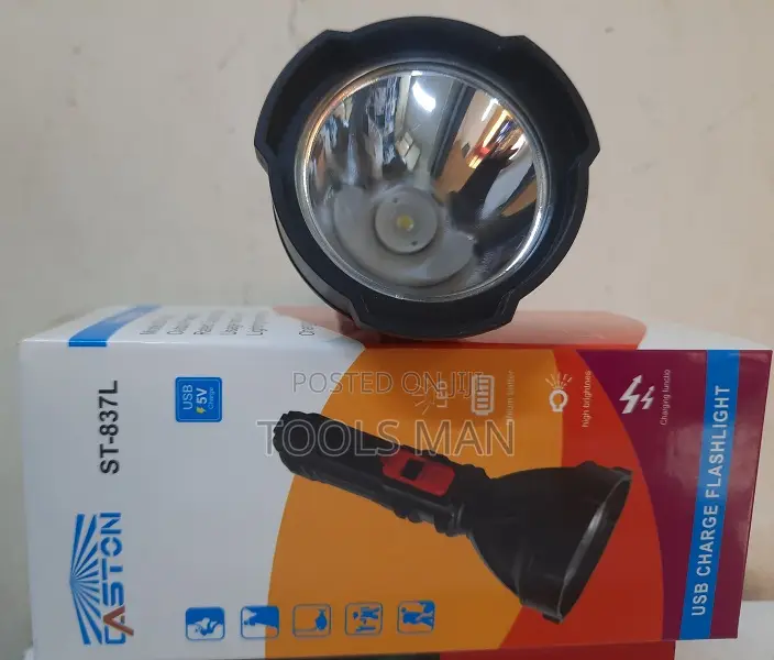 Rechargeable Torch Led Flashlight. Caston St-837l Usb
