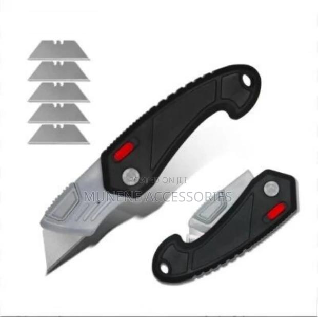 Folding Box Cardboard Carpet Carpenter Work Blade Safety Knife Cutter