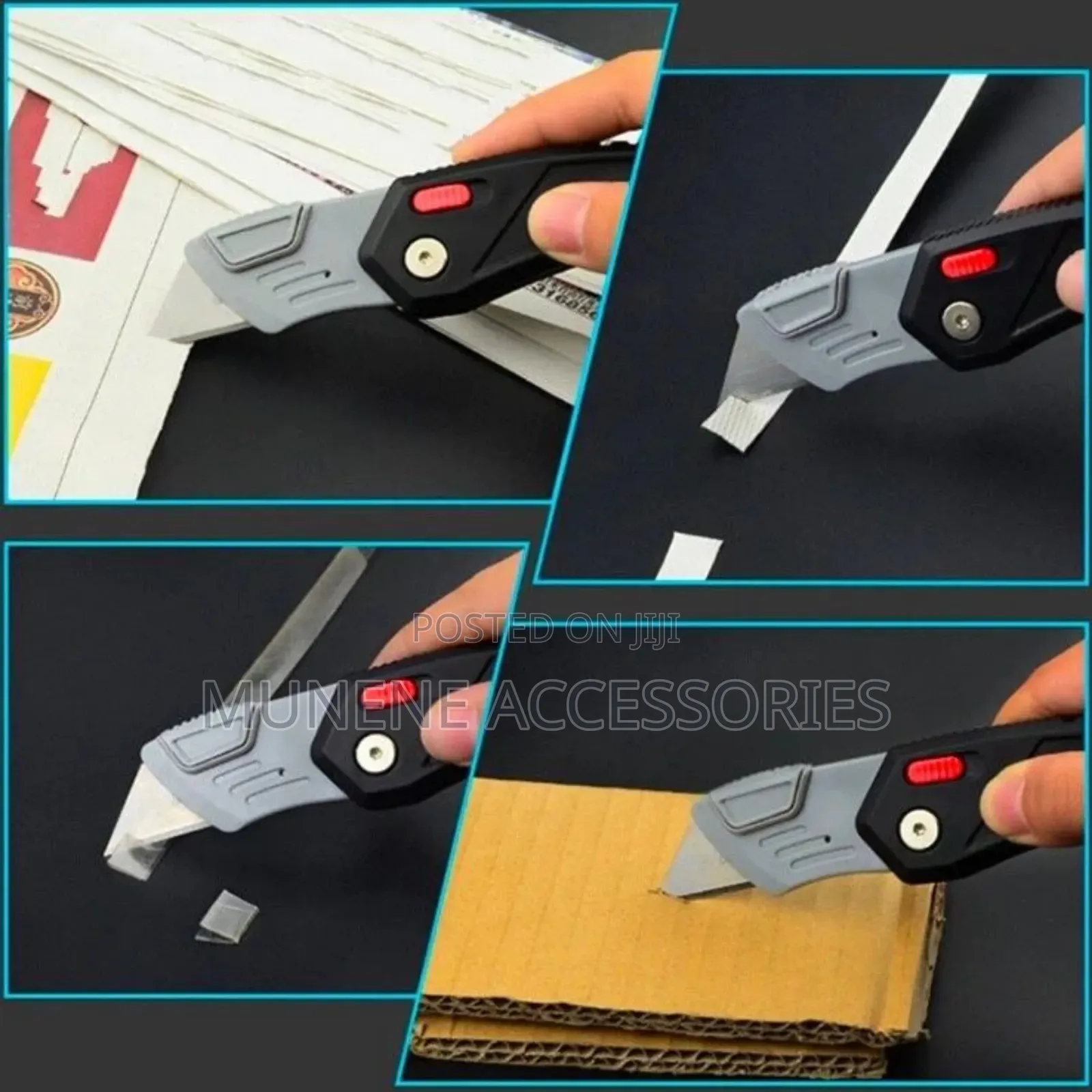 Folding Box Cardboard Carpet Carpenter Work Blade Safety Knife Cutter
