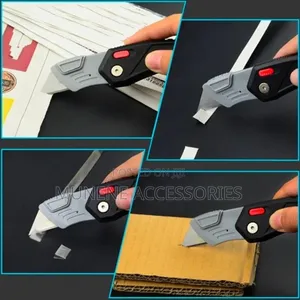 Folding Box Cardboard Carpet Carpenter Work Blade Safety Knife Cutter