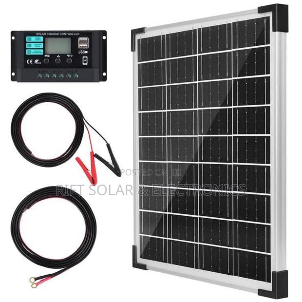 80 Watts - 18v Solar Panel - 10a Controller - 10 Meters Pv Cable - main view