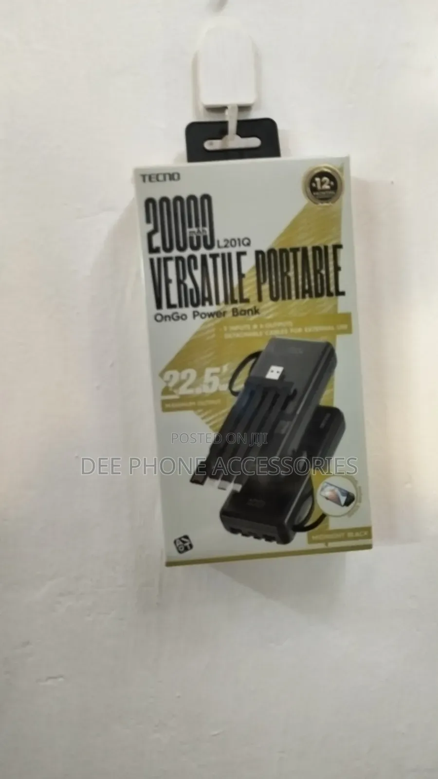 Tecno 20000mah L201 22.5w Power Bank