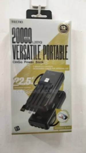 Tecno 20000mah L201 22.5w Power Bank