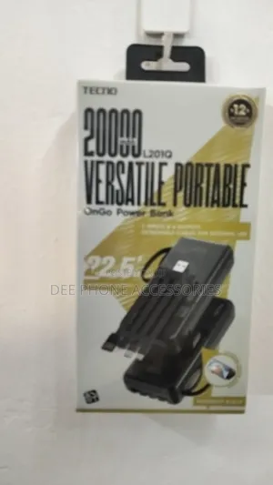 Tecno 20000mah L201 22.5w Power Bank