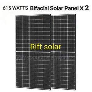 (2) 615 Watts - 49 Volts Bifacial Grade 1 Monocrystalline Solar Panels - thumbnail 2