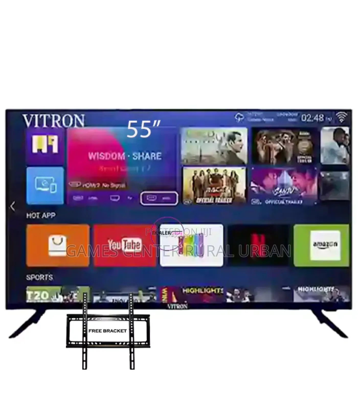 Vitron Frameless Android Tv 55"