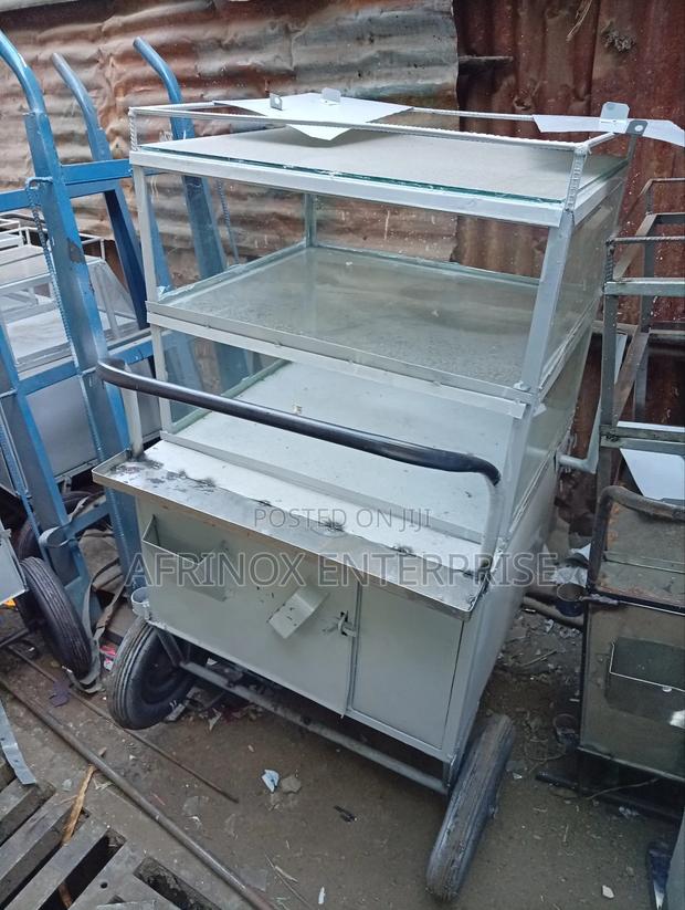 Mayai and Smokie Hawking Trolley, - main view