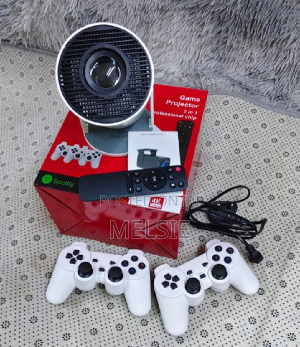 Android 11 Game Console Projector Mini New Outdoor Home Theater - thumbnail 2