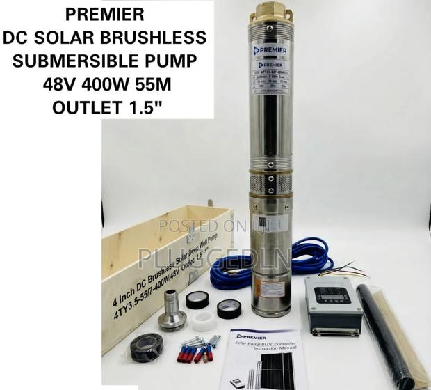 Premier Dc Solar Brushless Submersible Pump. 48v 400watts 50m - main view