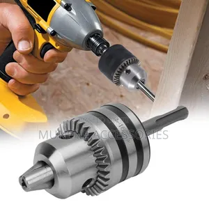 3.0-13mm 1/2 Key Type Drill Chuck Adapter Kit Wit Hammer Round Adapter