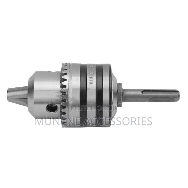 3.0-13mm 1/2 Key Type Drill Chuck Adapter Kit Wit Hammer Round Adapter - thumbnail 5