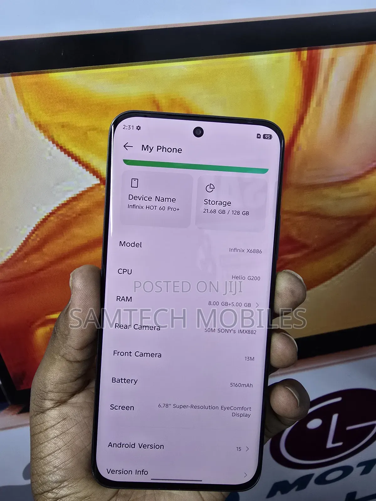 Infinix Hot 60 Pro+ 128 GB Black