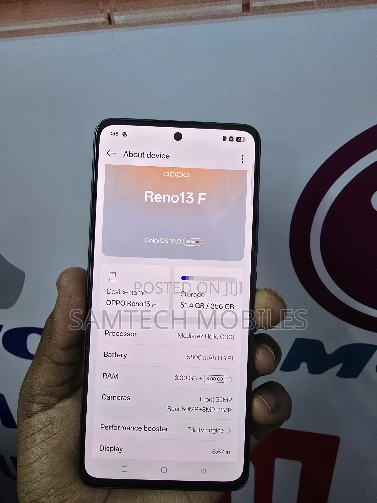 Oppo Reno13 F 256 GB Gray