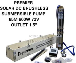 Premier Solar Dc Brushless Submersible Pump. 72meters/600watts/72v.